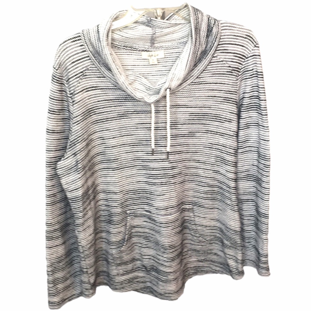 Style & Co Long Sleeve Kangaroo Pocket Pullover